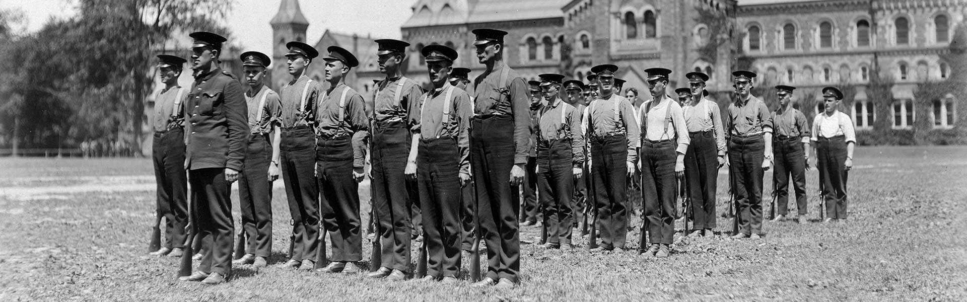 GW military recruits U of T banner