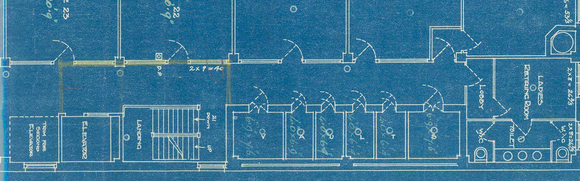 Blueprint of the Ontario Heritage Centre, Toronto