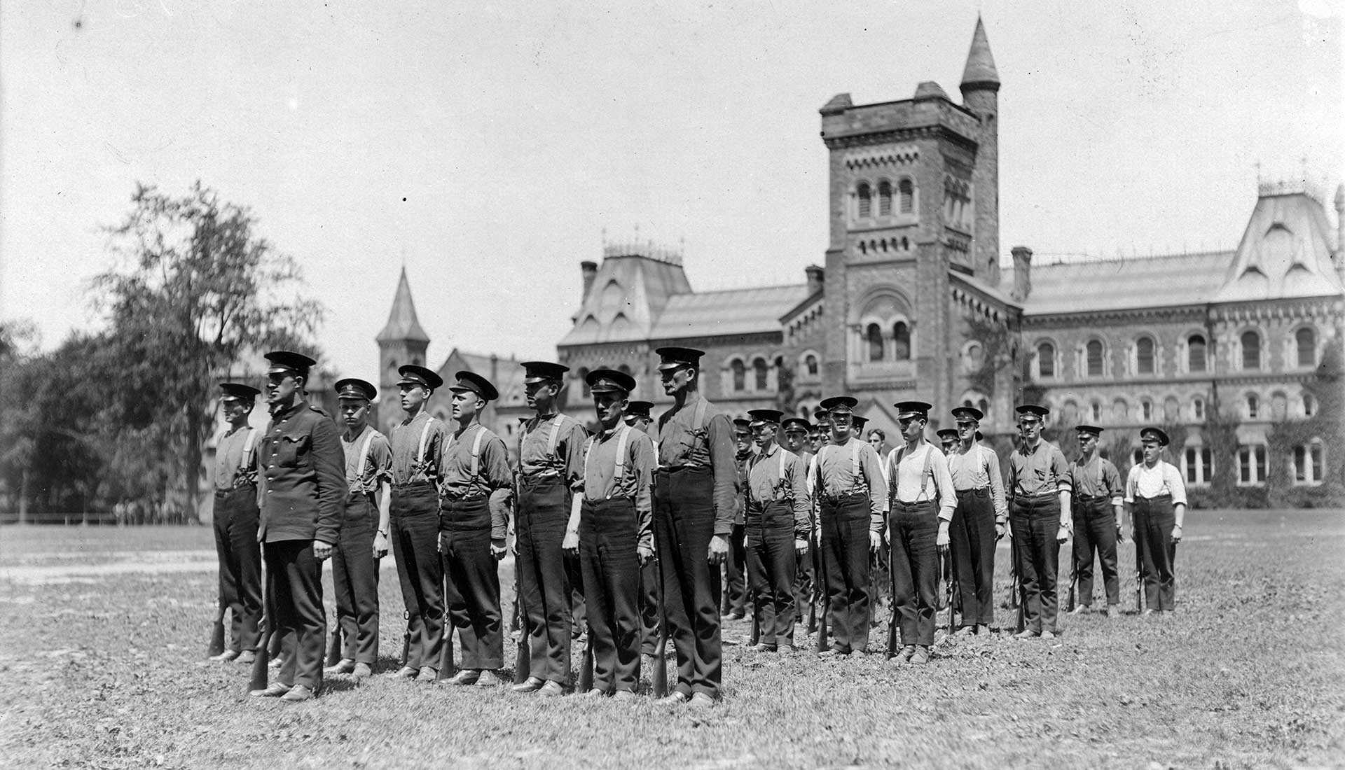 WW1 University of Toronto recruits banner