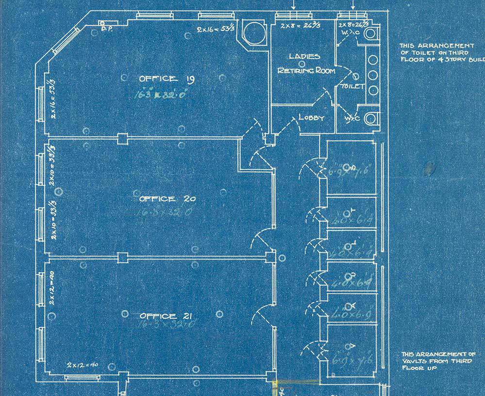 Blueprint of the Ontario Heritage Centre, Toronto