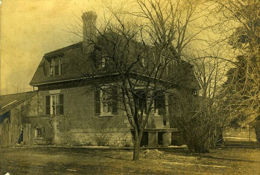 Pre-1920s archival photo of Ashbridge house