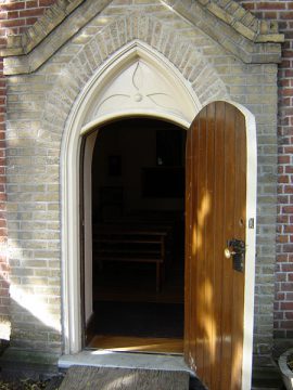 Enoch Turner Schoolhouse, Toronto (front door)