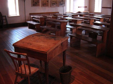 Enoch Turner Schoolhouse, Toronto (school room)