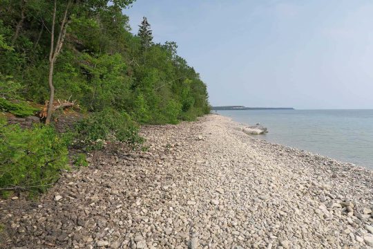 Rock beach on Georgian Bay