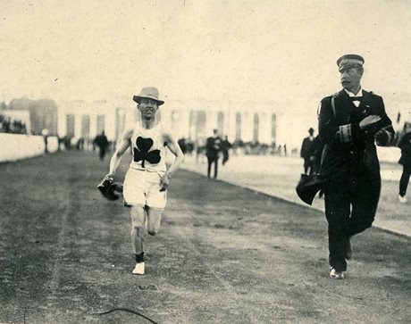 Billy Sherring, gold medal marathon event, 1906 (Photo courtesy of Canada’s Sports Hall of Fame)