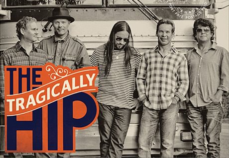 Timbre-poste à l’effigie du groupe The Tragically Hip, juillet 2013 (Avec l’aimable autorisation de la Société canadienne des postes)