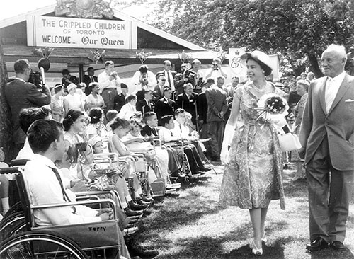 Rencontre avec la Reine en 1959