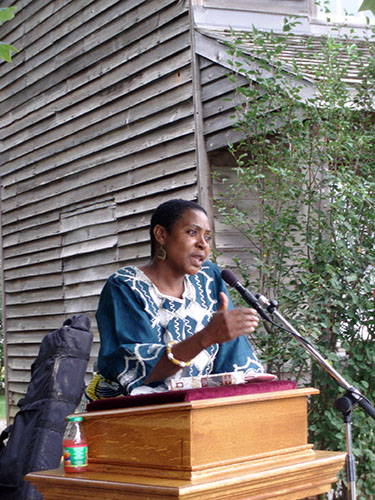 Afua Cooper at Uncle Tom's Cabin Historic Site