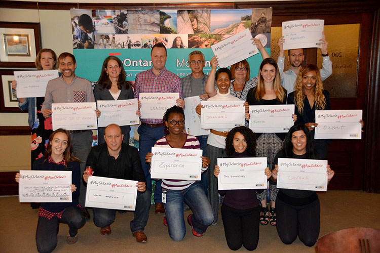 Participants à l’atelier MonOntario au ministère des Affaires francophones 