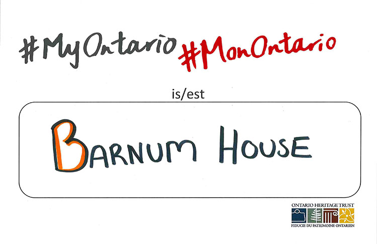 #MyOntario is Barnum House