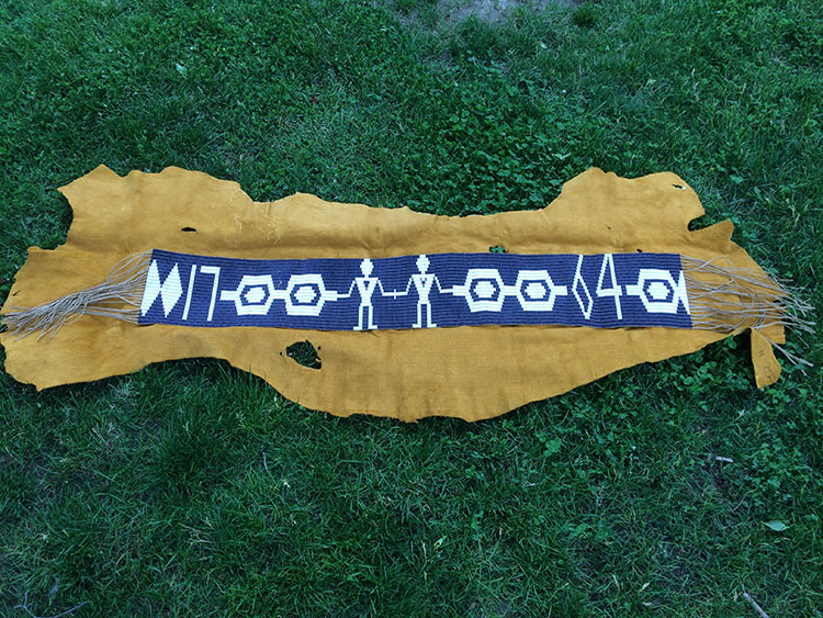 The Covenant Chain Wampum exchanged at the Treaty of Niagara (1764)
