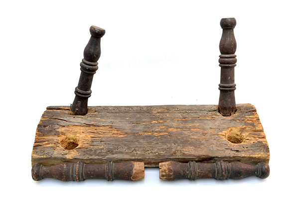 Wooden stool, Niagara Historical Society