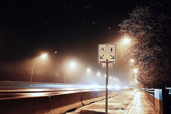 Toronto during an ice storm 2017