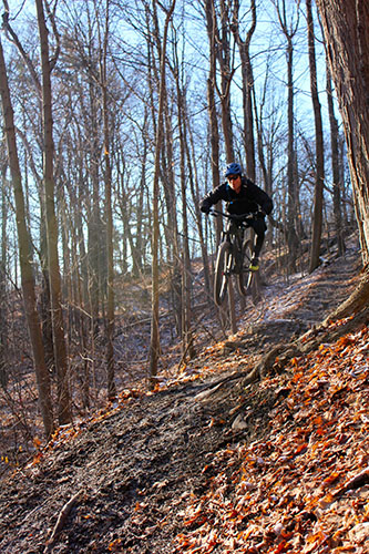 Yannick Bisson cycling