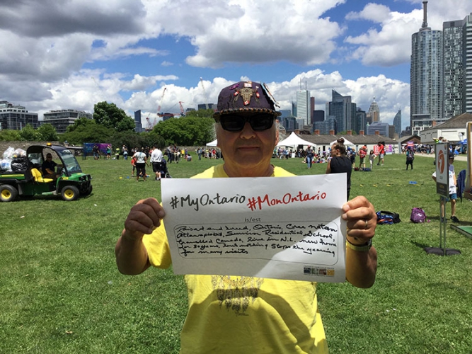 Alphonse Tourville, Fort York National Aboriginal Day