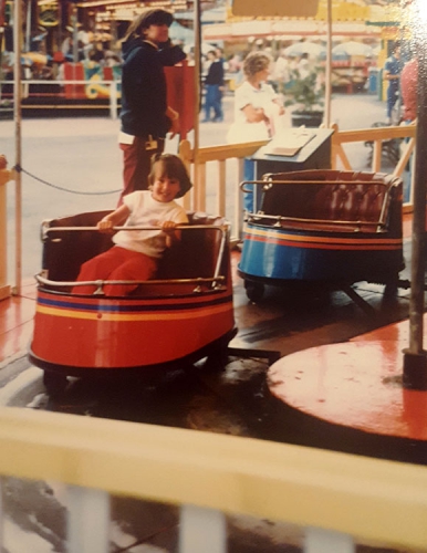 Having fun at Boblo Island, c. 1984