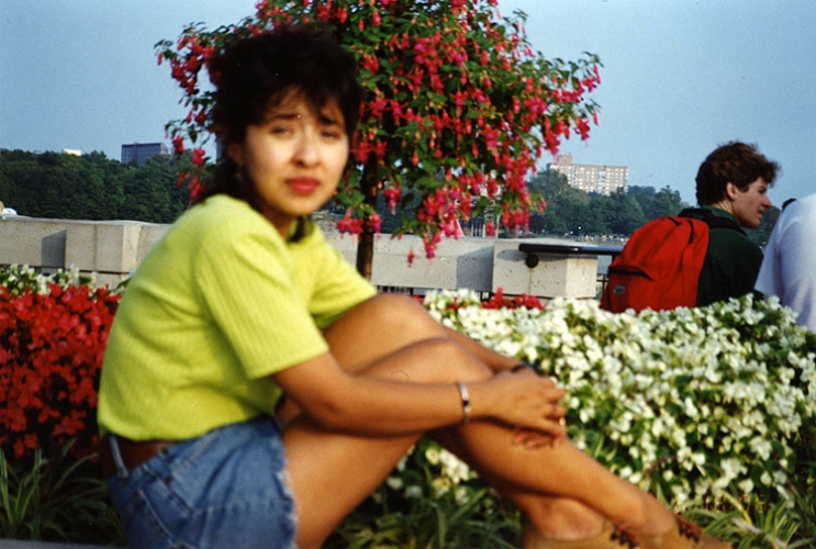 Isabel Reid at Niagara Falls, 1989