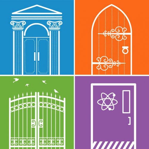 (Graphic) Historical doors, gate, laboratory door