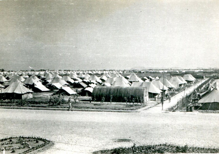 Scene from a displaced persons camp