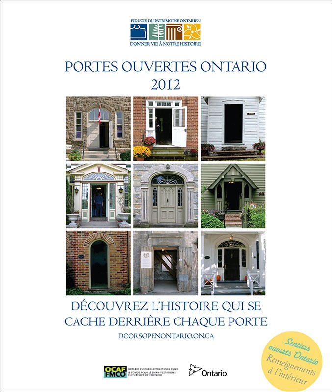 Couverture du guide « Portes ouvertes Ontario » 2012