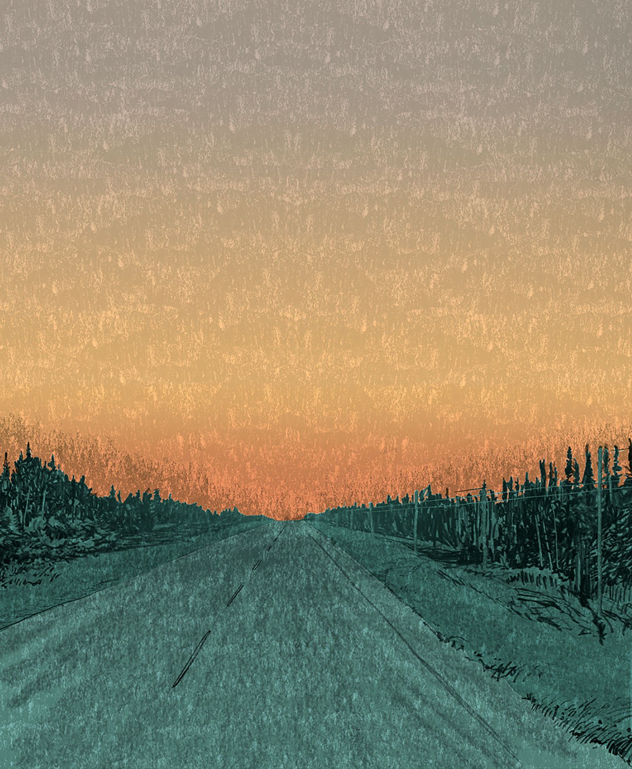 La route 11, près de Hearst, par Todd Stewart