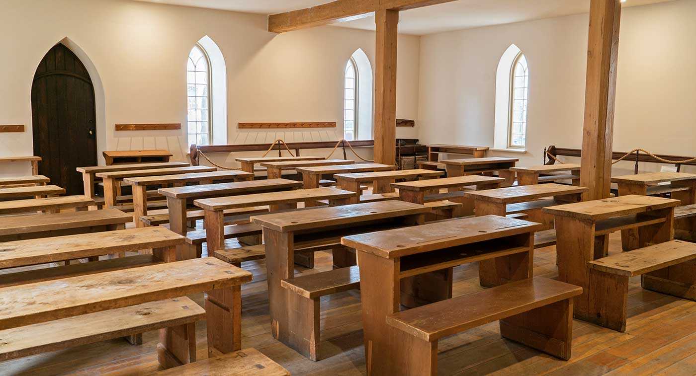 Inside the Enoch Turner Schoolhouse, Toronto