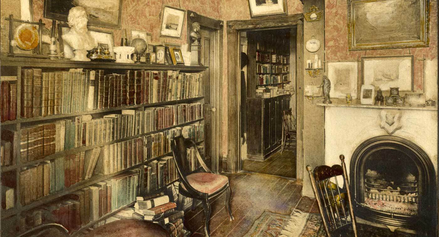 À l'intérieur de la maison Scadding, Toronto, v. 1900 (Photo : Bibliothèque publique de Toronto)