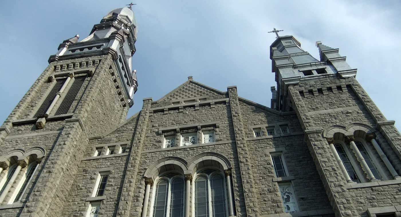 St Brigids Church Ottawa exterior banner