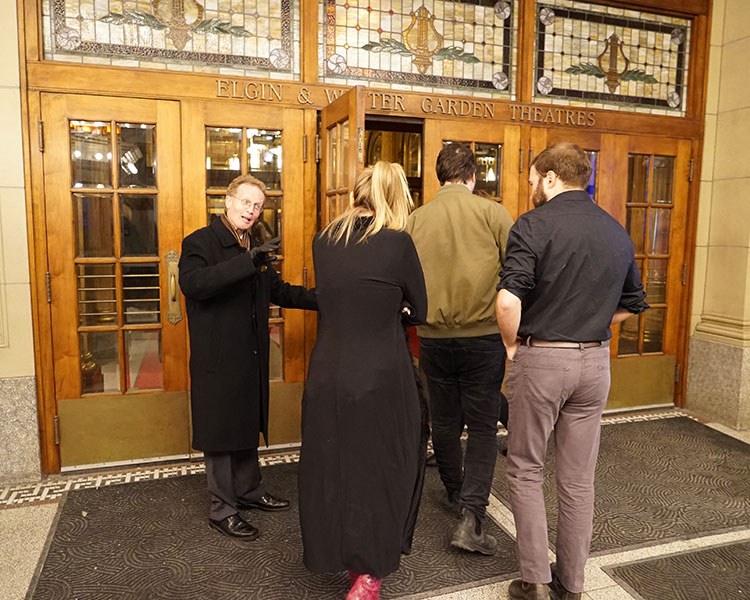 Entering the Elgin & Winter Garden Theatres