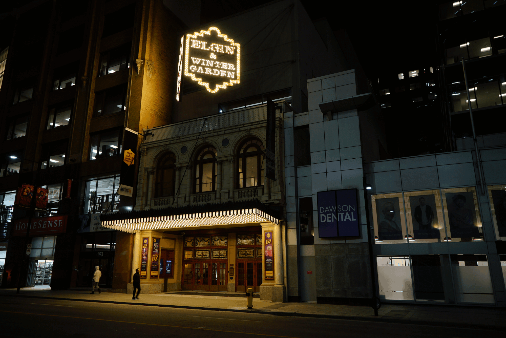 Exterior of the Elgin & Winter Garden Theatres