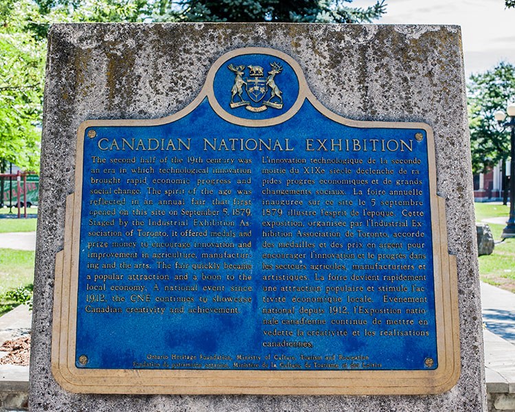 Canadian National Exhibition plaque
