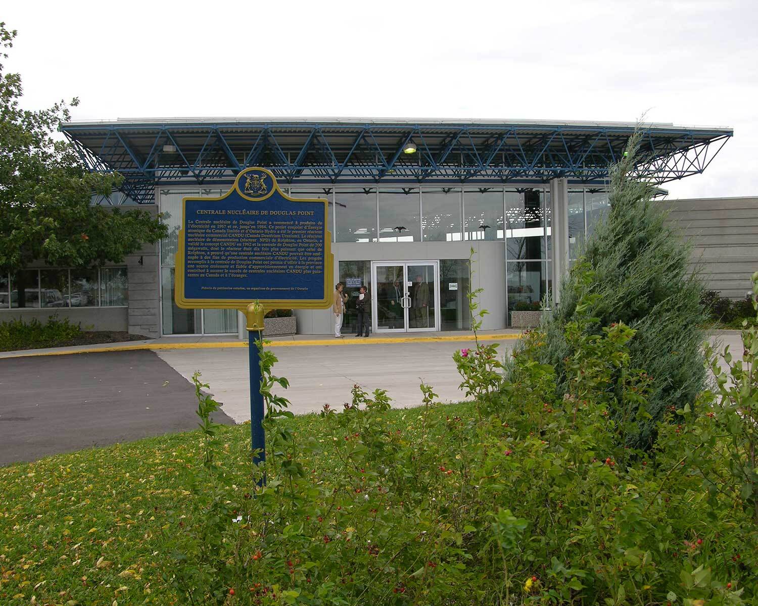 Provincial plaque at the Douglas Point Nuclear Power Plant