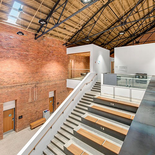 La School of Creative Arts (SoCA), l'Université de Windsor, à l'ancien manège militaire de Windsor (Photo : Curt Clayton)