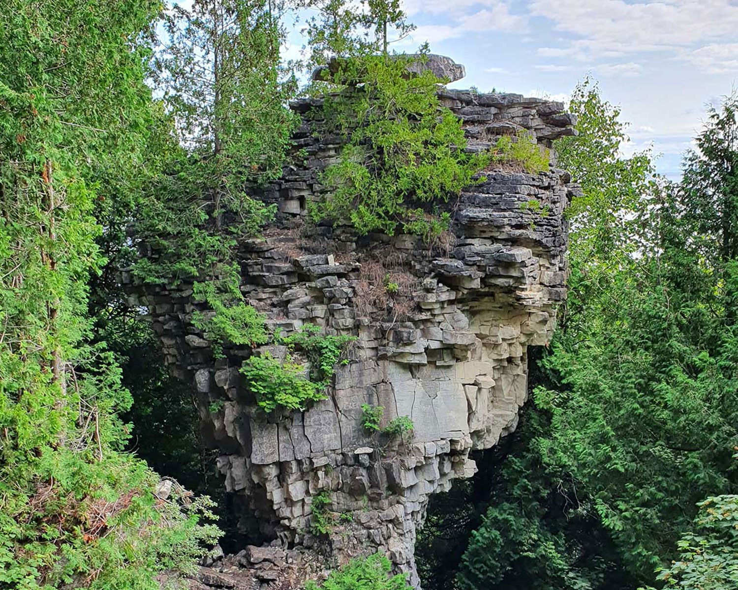 Formation en pot de fleurs du Devil's Monument