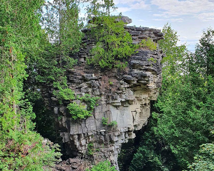 Formation en pot de fleurs du Devil's Monument