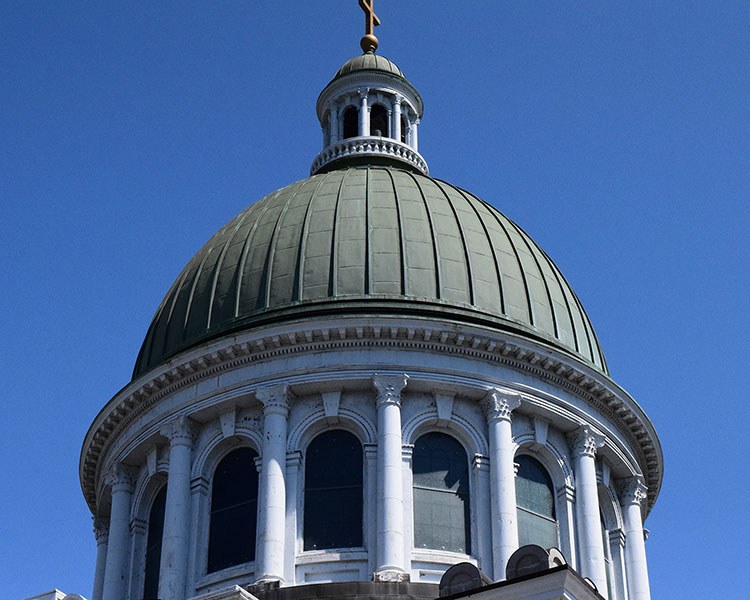 The iconic dome of St. George's Cathedral, Kingston