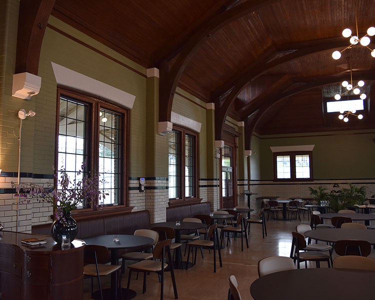 Inside the Ontario Northland Railway Station, Cobalt