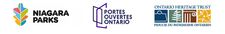 Logos du Parcs du Niagara, Portes ouvertes Ontario et la Fiducie du patrimoine ontarien