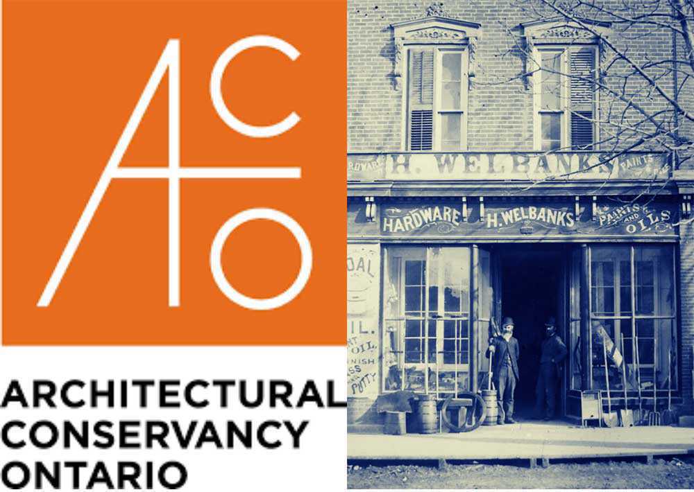 ACO logo and old building in Prince Edward County