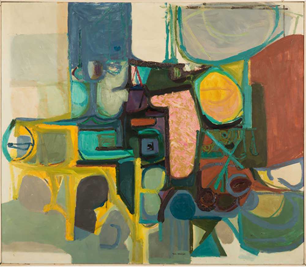 Tom Hodgson, Painting, 1955, oil on masonite, 125.0 cm x 145.0 cm (gift of the family of Gordon Stein, 2016, 2016.020)