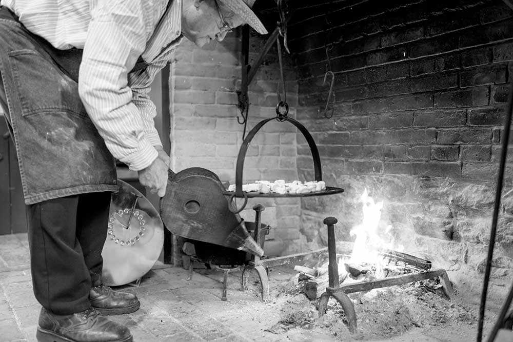 Nancy Woods cooking at Macaulay Heritage Park