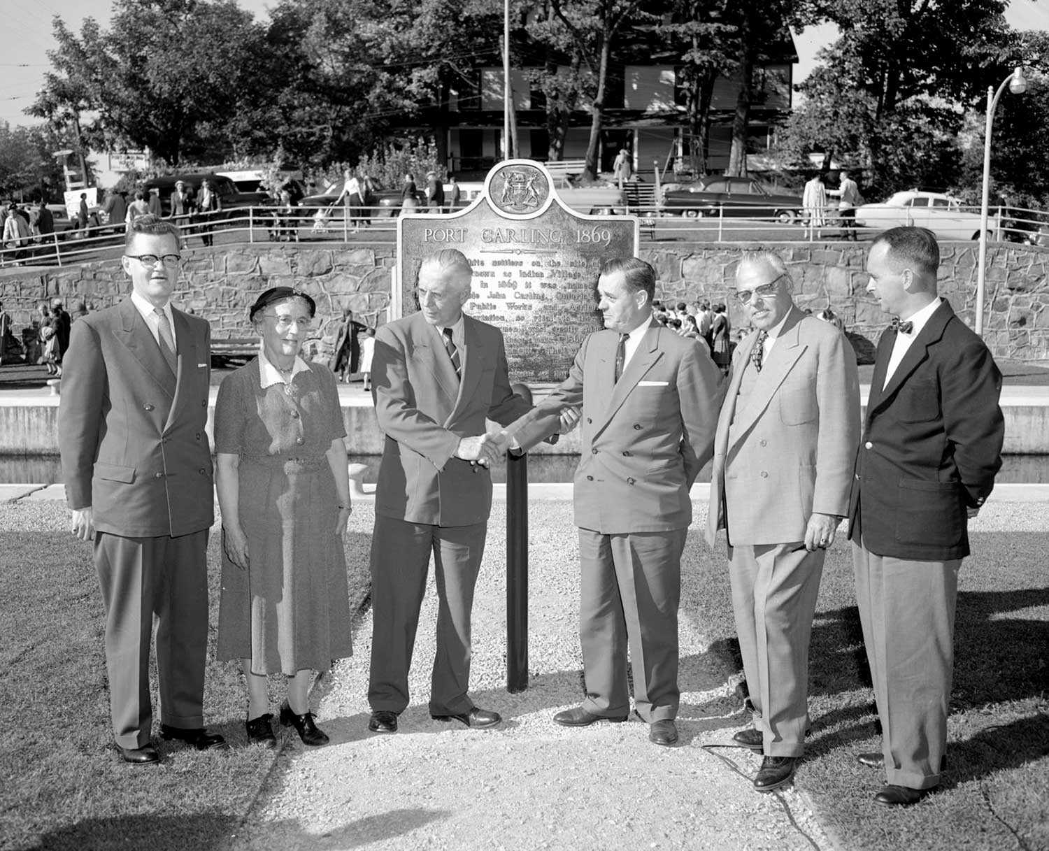 Port Carling plaque unveiling